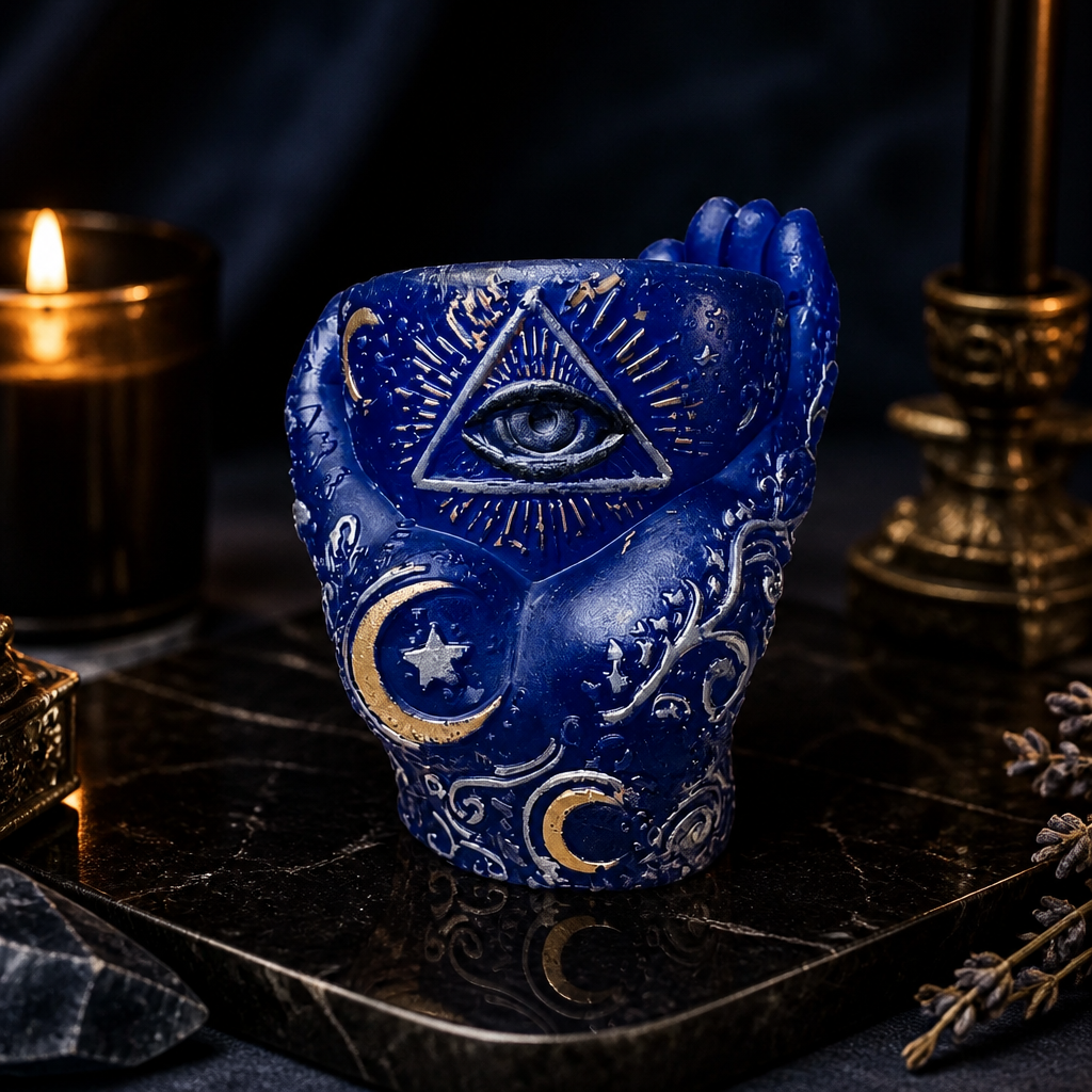 Evil Eye In The Palm ~      4”H x 3 1/4”W ~ $30.00