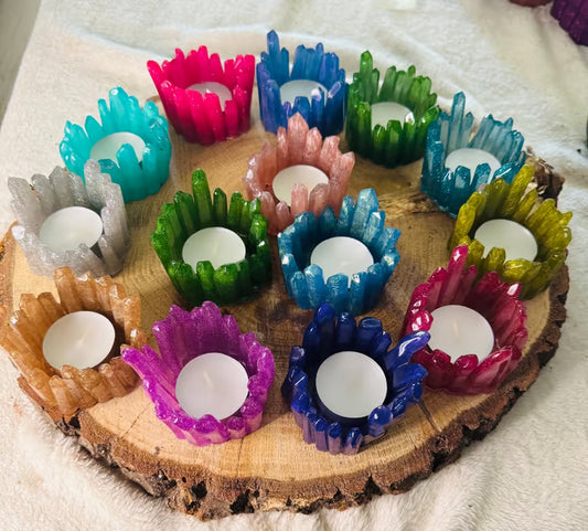 Crystal Votive Candle Holders Series. 2 1/4”H x 2 1/2”W