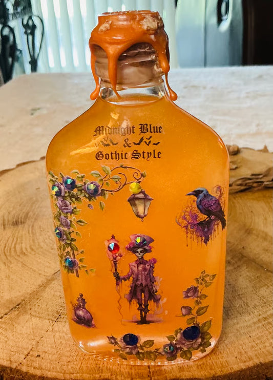 Gothic Courtyard Potion Bottles ~ 7H x 2 1/2W