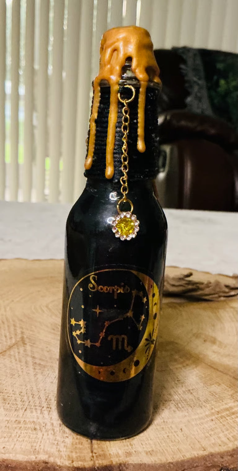Zodiac Constellation Potion Bottles ~ 7H x 1 1/2W