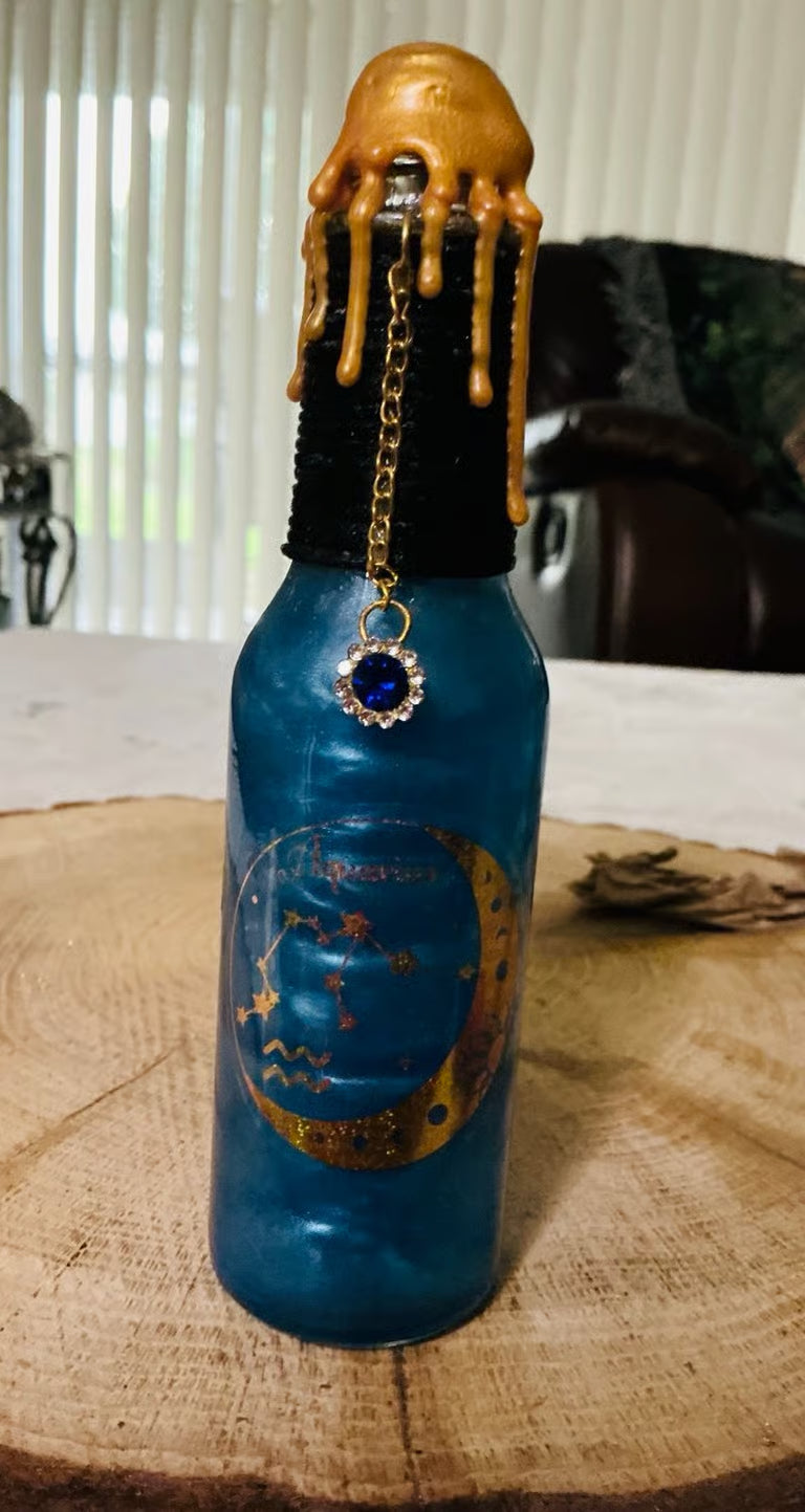 Zodiac Constellation Potion Bottles ~ 7H x 1 1/2W