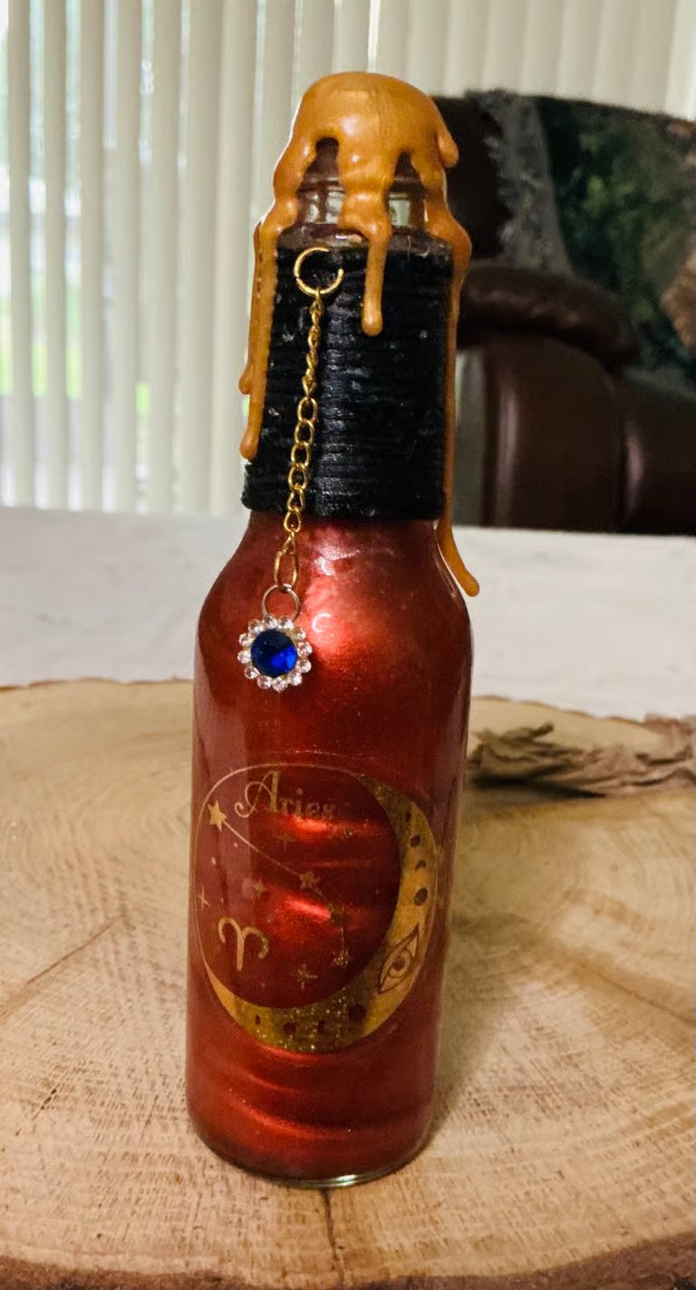 Zodiac Constellation Potion Bottles ~ 7H x 1 1/2W