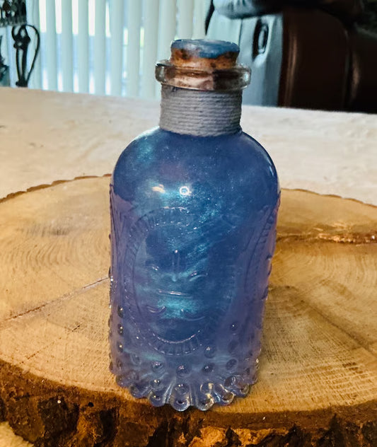 Fleur Di Lis Potion Bottles ~ 5 1/2”H x 2 1/2”W