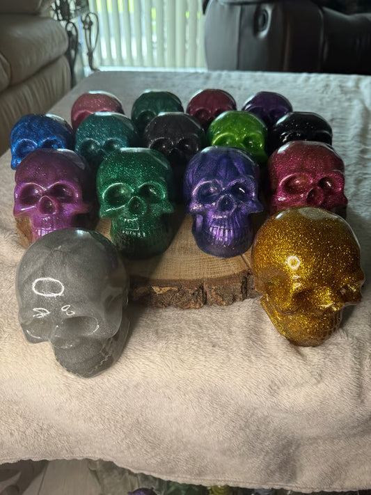 Skulls Made of Resin ~ 3 x 3 1/2 Medium Size