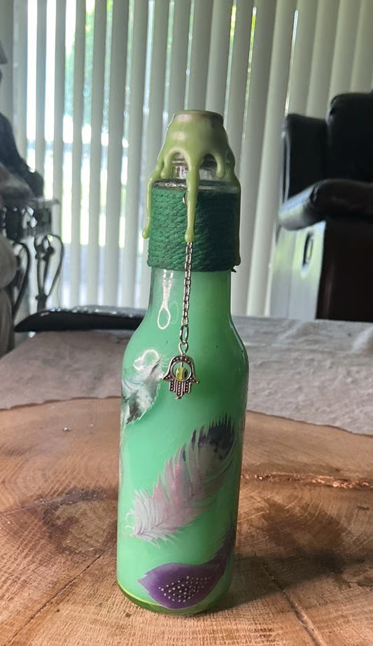 Light As A Feather Potion Bottles Series 7”H x 1 1/2W.