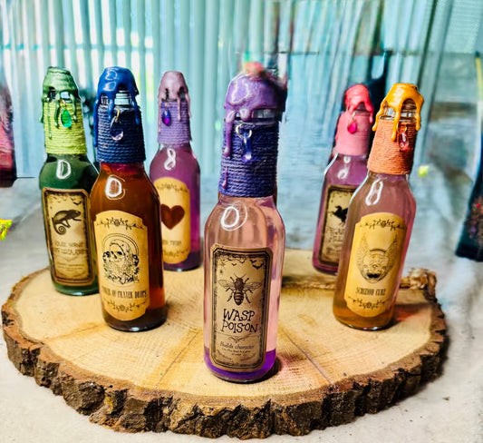 Potion Bottles Series 1 ~ 7”H x 1 1/2”W