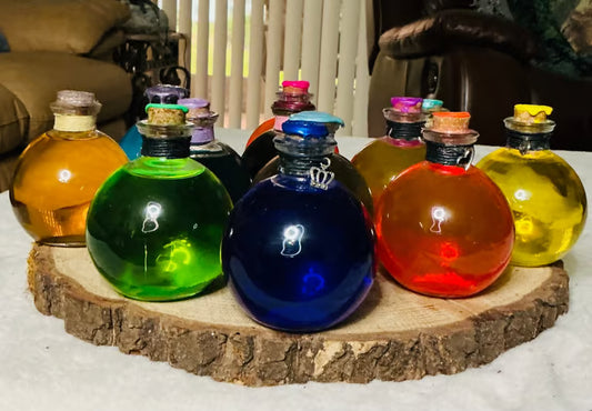 Big Round Potion Bottle ~ 4 1/2H x 7W