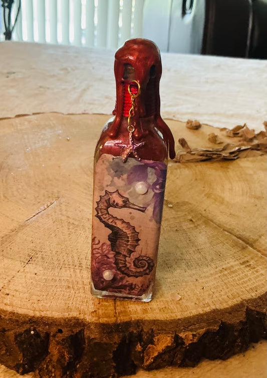 Seahorse Potion Bottles ~ 5 1/2H x 1W