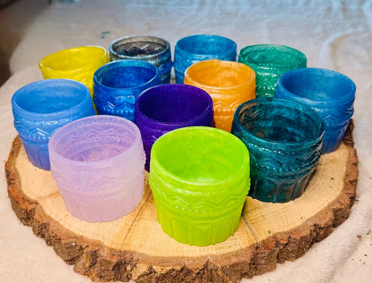 Decorative Jars ~ 3”H x 3”W x 2 1/2D