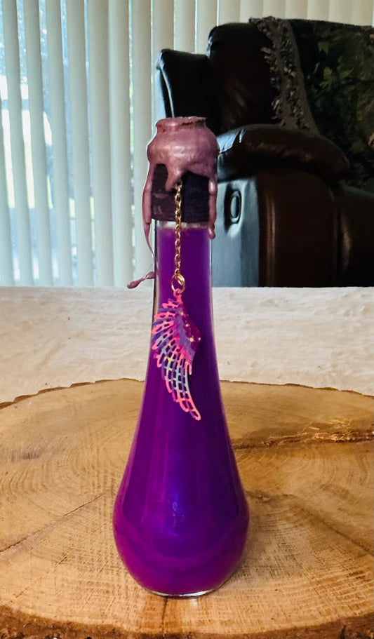 On A Wing And A Prayer Potion Bottles 7”H x 2”W