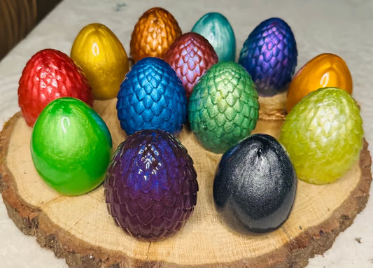 Dragon Eggs Made of Resin ~ 3 1/2 x 2 1/2W