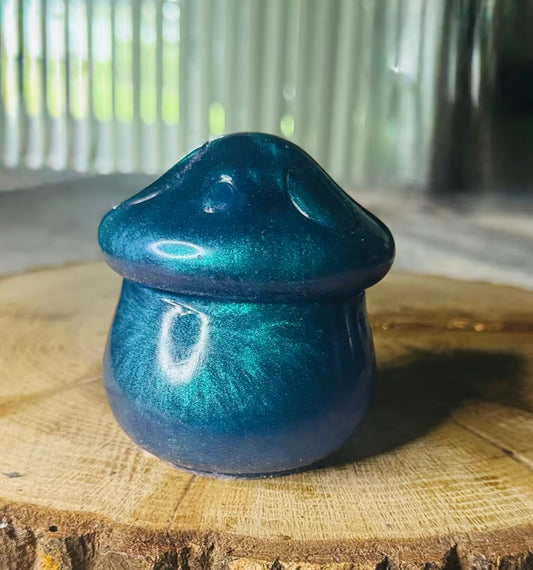 Mushroom House Series 4”H x 3 1/2”W x 2”D